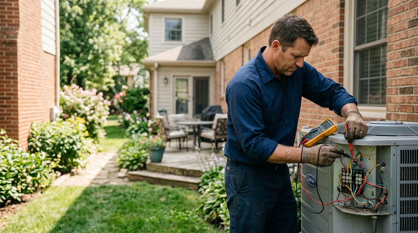 HVAC technician working near Macarthur, WV